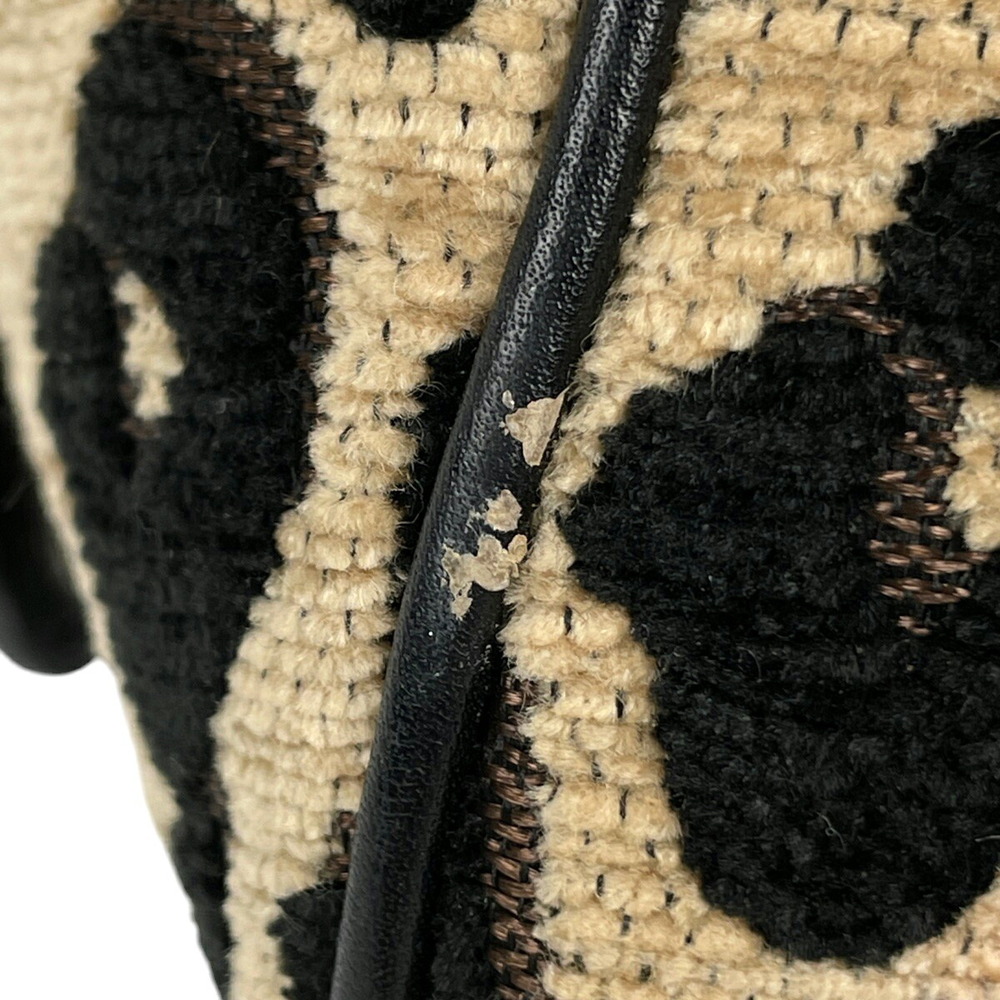 Louis Vuitton Baby Monogram Leopard Handbag Beige Black - Picture 5 of 8